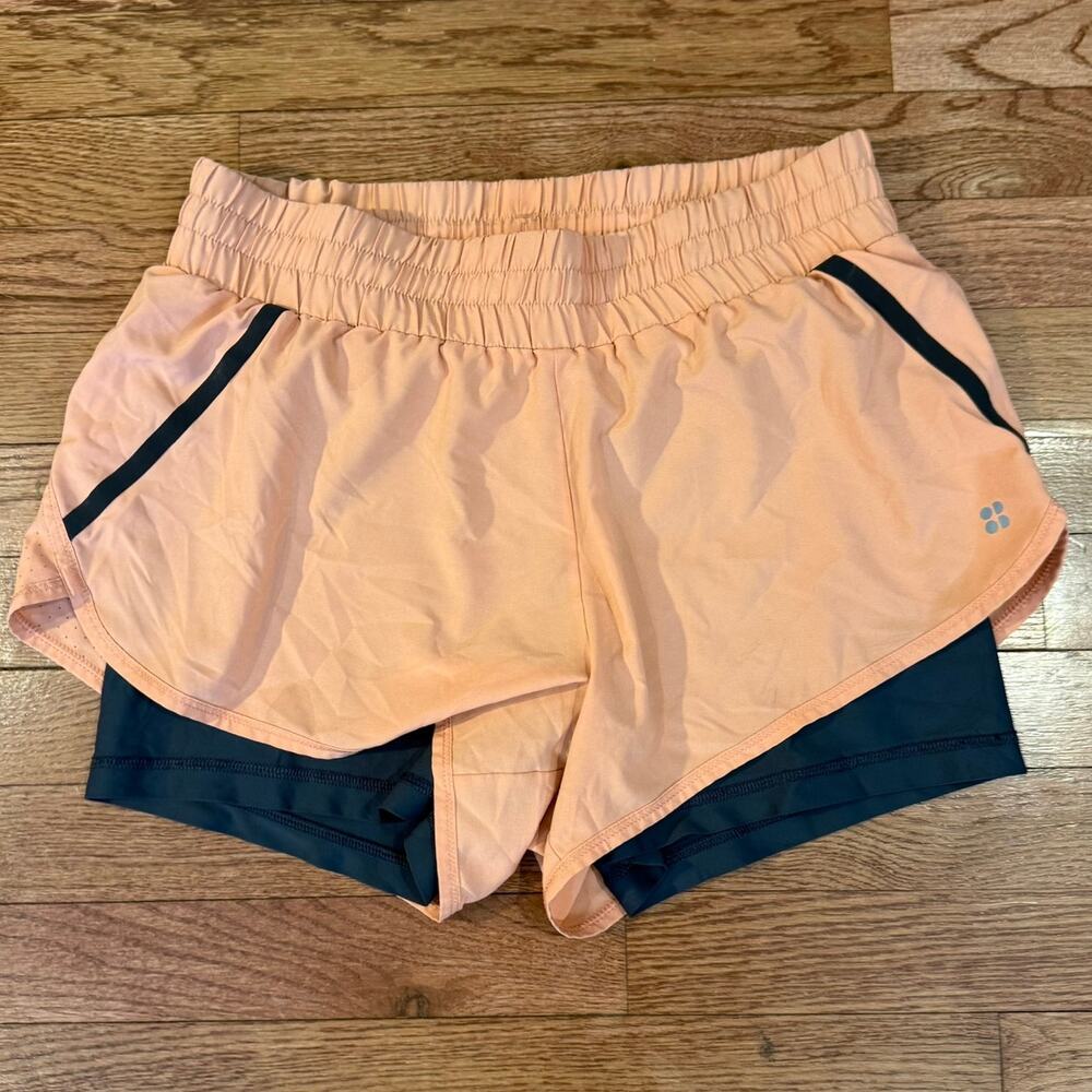Sweaty Betty Peach Athletic Shorts Large